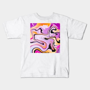 Colorful Marble Inkscape Kids T-Shirt